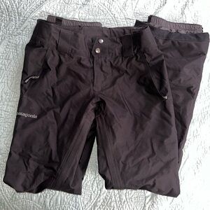 Patagonia Womens Snow Pants Winter Black Ski Snowboard Insulated Snowbelle Small